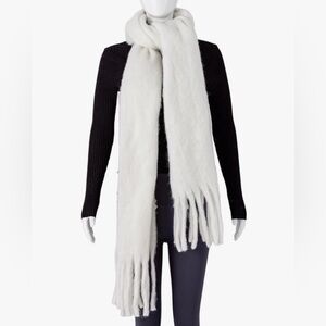 Thick Knit White Scarf Never Worn